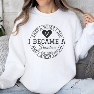 Camiseta Anúncio De Bebê Promovido À Avó Est. Ano