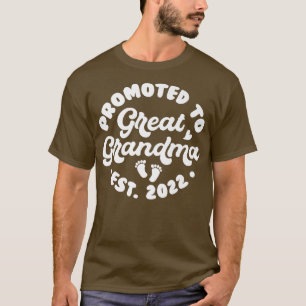 Camiseta Anúncio De Bebê Promovido À Vovó Excelente 2022 