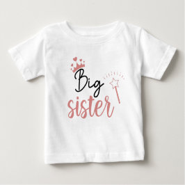 Camiseta Anúncio de chegada do Big Sister Baby