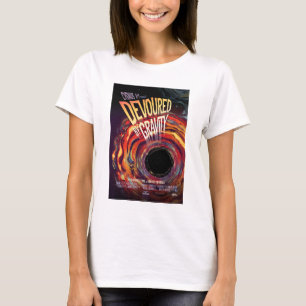 Camiseta Anúncio De Filme De Horror Sci-Fi, Devorado Por Gr