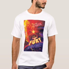 Camiseta Anúncio De Filme De Horror Sci-Fi, Explosões De Fu