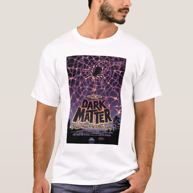 Camiseta Anúncio de Filme de Horror Sci-Fi, Matéria Escura (Frente)