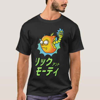 Camiseta Anúncio de Fruta do Rick e do Morty Japonês