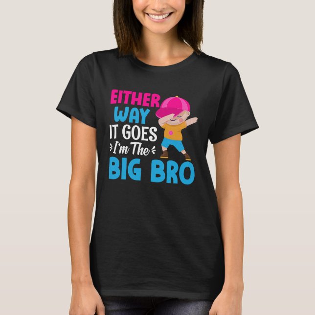 Camiseta Anúncio de gênero De qualquer jeito Eu sou o Bi (Frente)