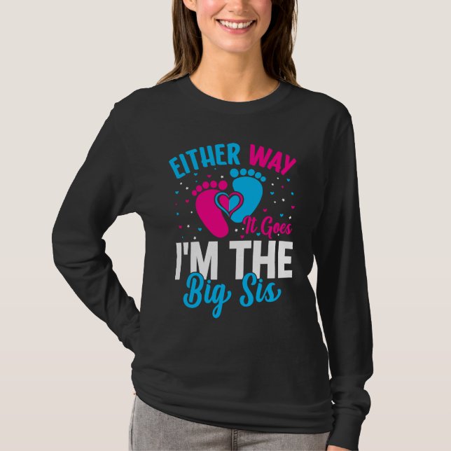 Camiseta Anúncio de gênero De qualquer jeito Eu sou o Bi (Frente)