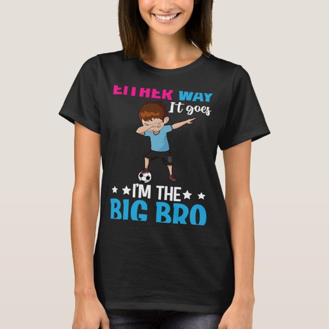 Camiseta Anúncio de gênero De qualquer jeito Eu sou o Bi (Frente)