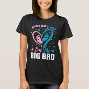 Camiseta Anúncio de gênero De qualquer jeito Eu sou o Bi