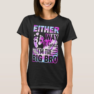 Camiseta Anúncio de gênero De qualquer jeito Eu sou o Bi