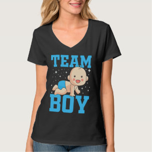 Camiseta Anúncio de Gênero Equipe Festa de Revelação de Be