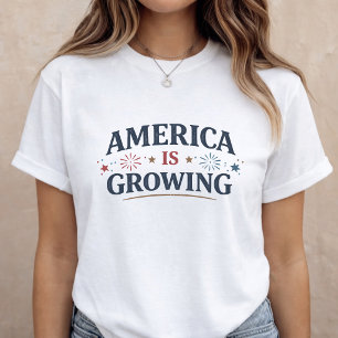 Camiseta Anúncio de Gravidez 4 de Julho Mãe para Ser