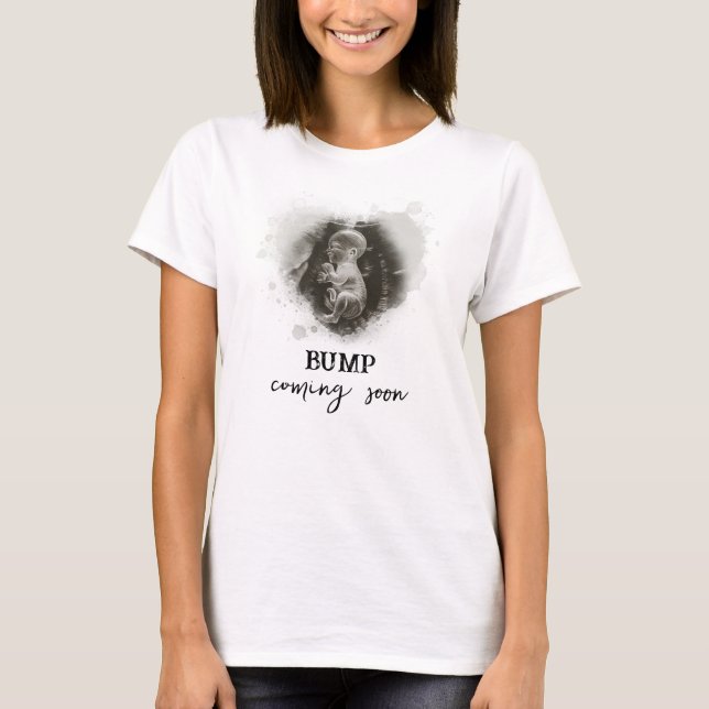 Camiseta *~* Anúncio de gravidez Bebê Grávida AP79 (Frente)