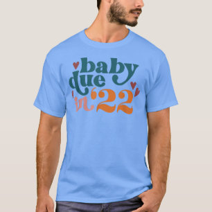 Camiseta Anúncio De Gravidez Bebê Vencido Em 22 Dias de as 