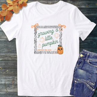 Camiseta Anúncio de gravidez com citação fofa de Halloween