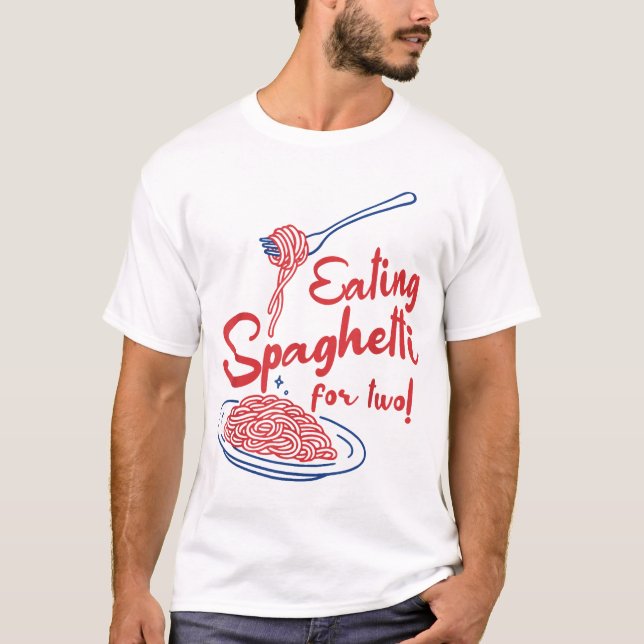 Camiseta Anúncio de gravidez Comendo Mamãe Italiano (Frente)