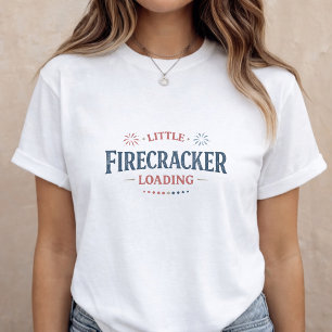 Camiseta Anúncio de Gravidez de 4 de Julho Mamãe para Ser