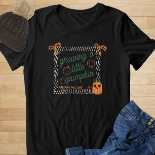 Camiseta Anúncio de gravidez de abóbora de Halloween fofo