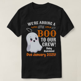 Camiseta Anúncio De Gravidez De Halloween Para Pai