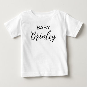 Camiseta Anúncio de gravidez de menina personalizada com no