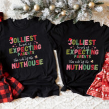 Anúncio de Gravidez de Natal Casal Combinando 
