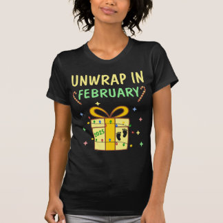 Camiseta Anúncio de Gravidez de Natal no Mês Personalizado
