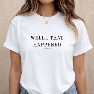 Camiseta Anúncio de Gravidez Divertido Revelação de Bebê