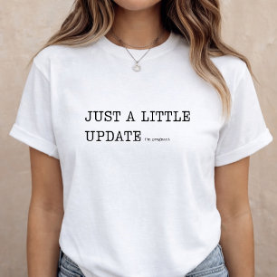 Camiseta Anúncio de Gravidez Divulgação Divertida de Bebê