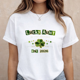Camiseta Anúncio de Gravidez do Dia de São Patrício