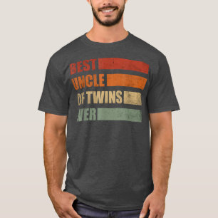 Camiseta Anúncio de Gravidez do melhor tio das gêmeas