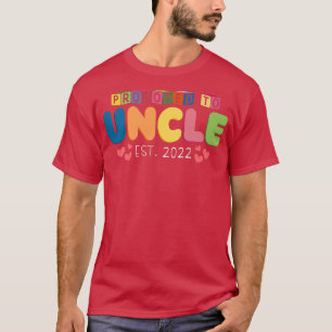 Camiseta Anúncio de gravidez do tio masculino