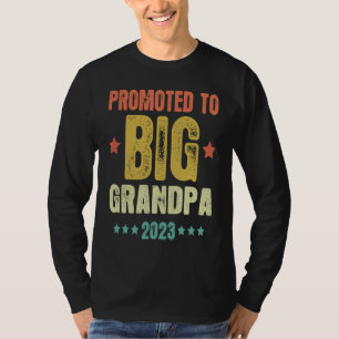 Camiseta Anúncio de Gravidez do Vovô Retro Big 2023