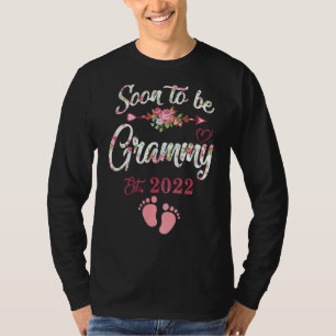 Camiseta Anúncio De Gravidez Em Breve Para Ser Vovó De Novo