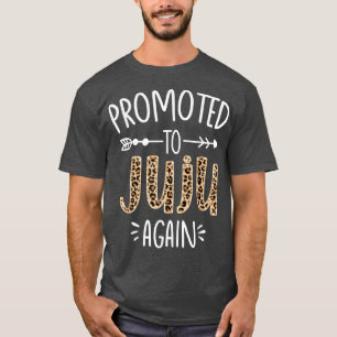 Camiseta Anúncio De Gravidez Leopard Em Breve Para Ser Juju