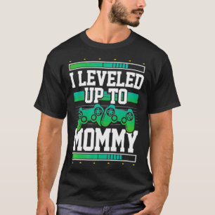Camiseta Anúncio de Gravidez Levado para a Mamãe Jogador M