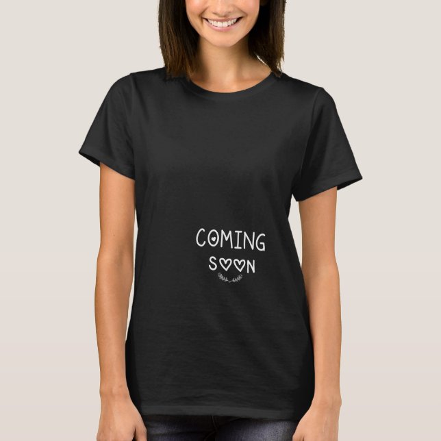 Camiseta Anúncio de gravidez Mãe (Frente)
