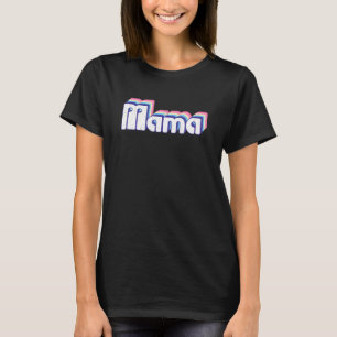 Camiseta Anúncio de Gravidez Mama Retro Dia de as mães
