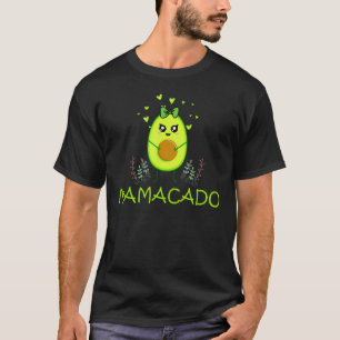 Camiseta Anúncio de Gravidez Mamacado Gravidez Avocado