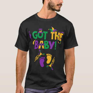 Camiseta Anúncio de Gravidez Mardi Gras