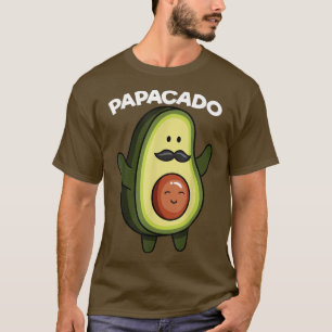 Camiseta Anúncio de Gravidez Mens Papacado Funny Avocado