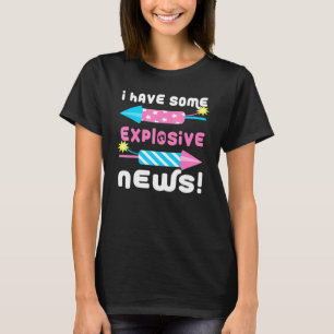 Camiseta Anúncio De Gravidez No Dia 4 De Julho Esperando Mo
