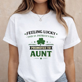 Camiseta Anúncio de Gravidez no Dia de São Patrício