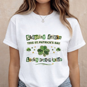 Camiseta Anúncio de Gravidez no Dia de São Patrício