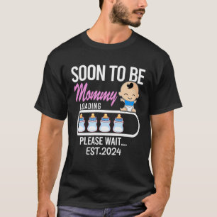 Camiseta Anúncio De Gravidez Para A Mãe Ser Mãe Em Breve