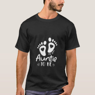 Camiseta Anúncio de gravidez para a tia do sexo feminino