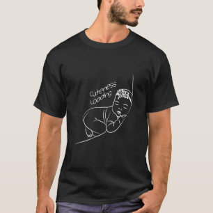 Camiseta Anúncio de gravidez para mães novas Maternidade
