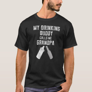 Camiseta Anúncio De Gravidez Para O Avô, Minha Bebida