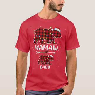 Camiseta Anúncio de gravidez polar do urso de Xadrez do Nat