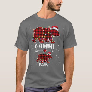 Camiseta Anúncio de Gravidez Polar Do Urso Xadrez Xmas Gamm
