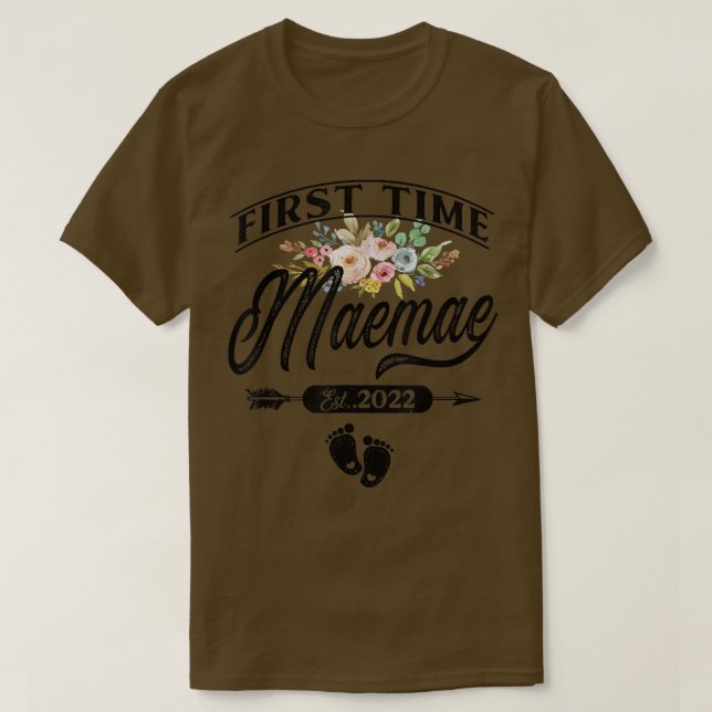 Camiseta Anúncio de gravidez Primeira Vez (Frente do Design)