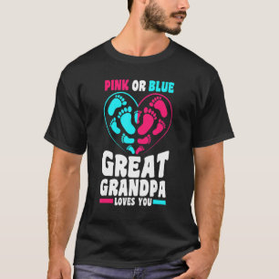 Camiseta Anúncio De Gravidez, Rosa Ou Excelente Azul Avô