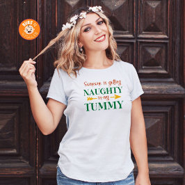Camiseta Anúncio de Gravidez Safado de Natal